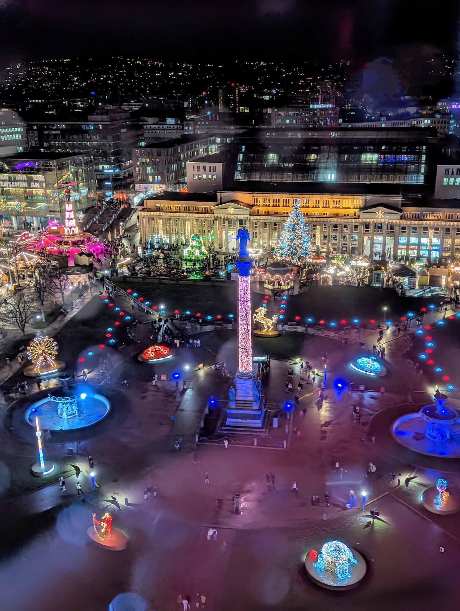Stuttgart, Schlossplatz, Königsbau, Riesenrad