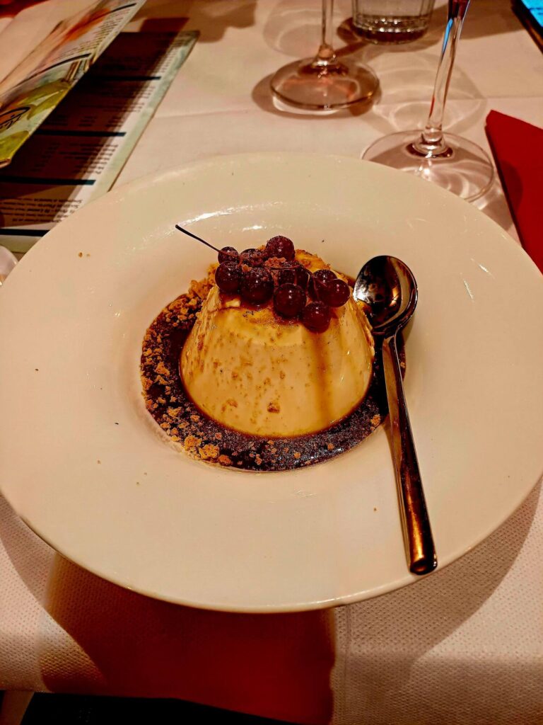 Pannacotta, Trattoria Antico Capon, Venedig