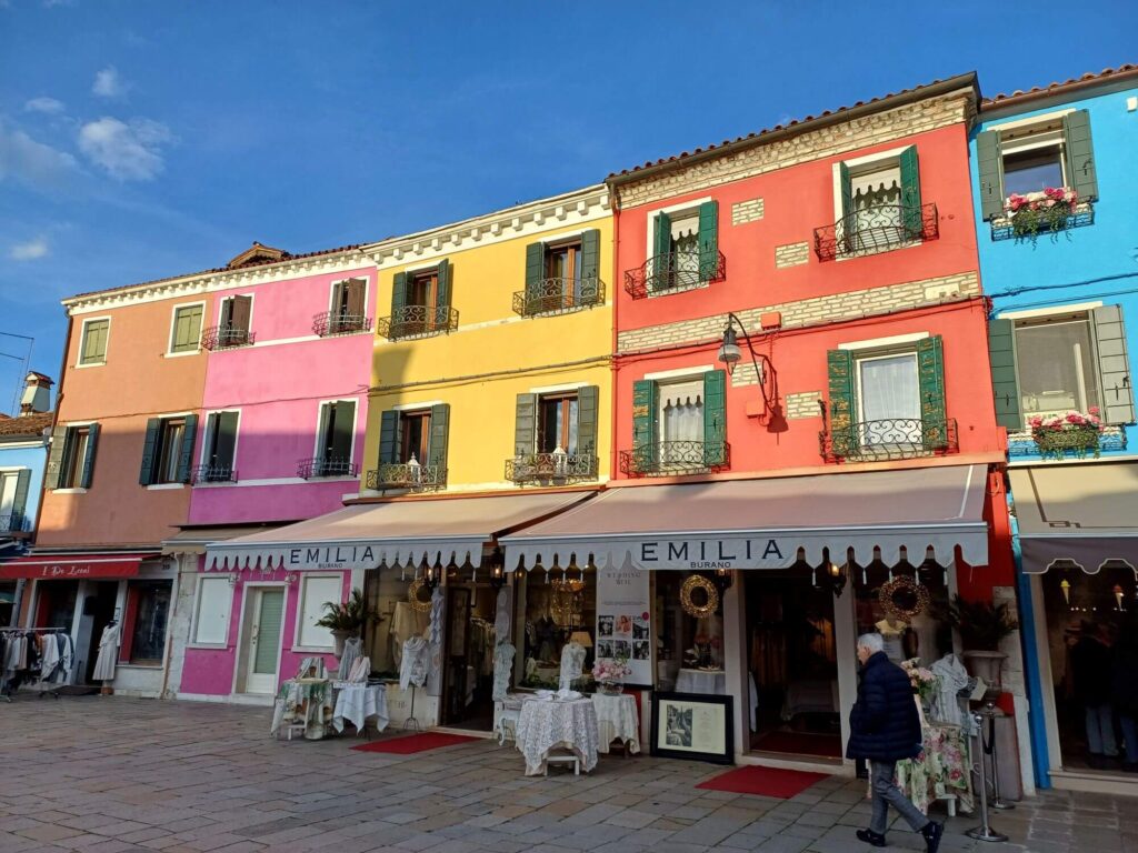 bunte Häuser, Burano, Venedig