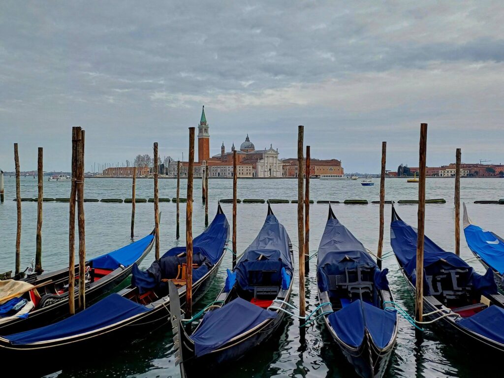 Kirche San Giorgio Maggiore, Gondeln, Venedig