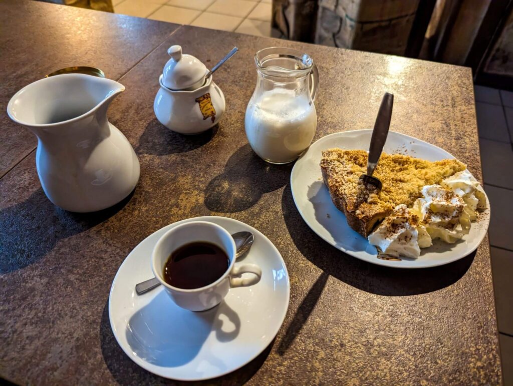 Krakau, Café, Apfelkuchen