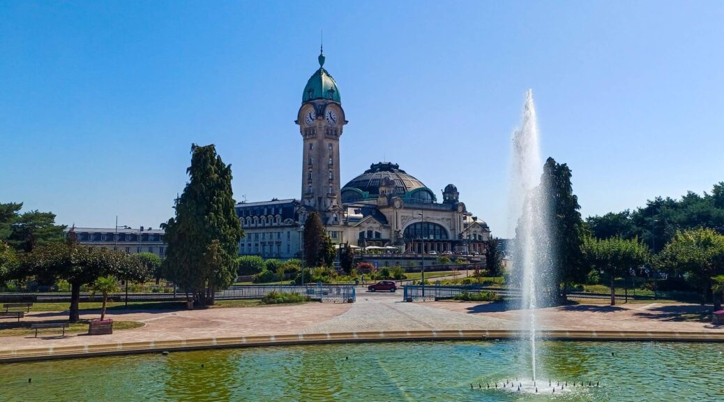 Limoges, Bahnhof, Springbrunnen