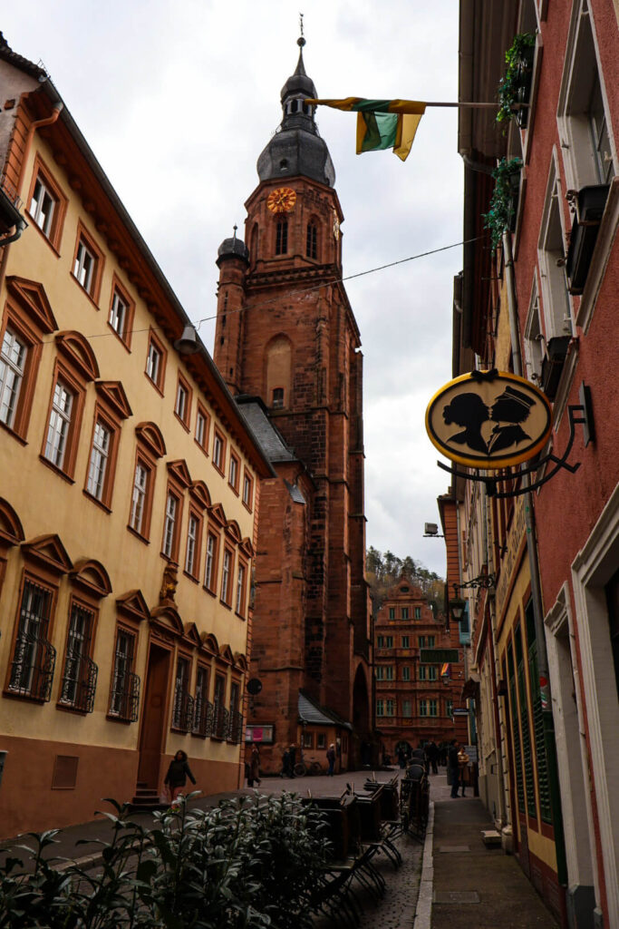 Heidelberg, Heiliggeistkirche, Studentenkuss