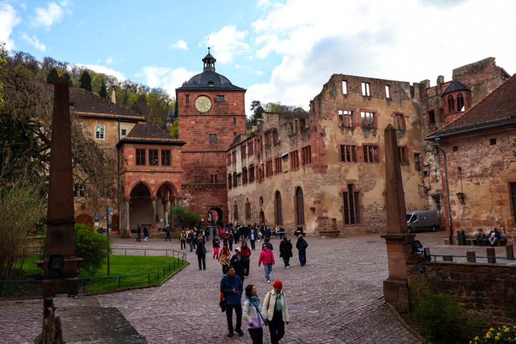 Heidelberg, Schloss, Innenhof, Turm